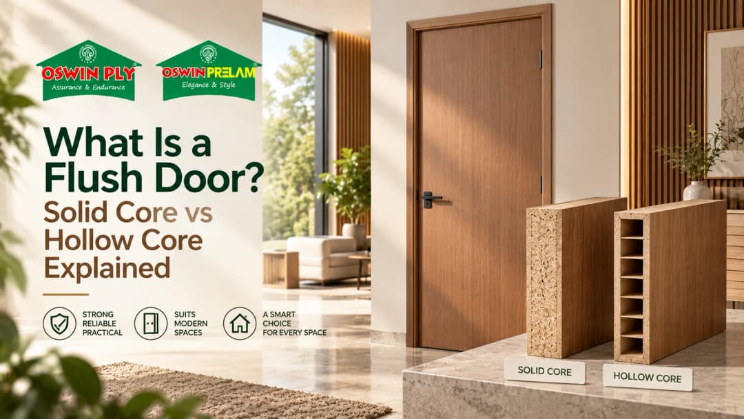 What Is a Flush Door? Solid Core vs Hollow Core Explained