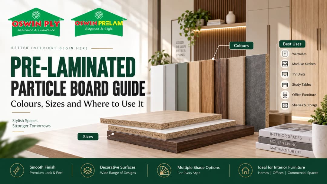 Pre-Laminated Particle Board Guide: Colours, Sizes and Where to Use It