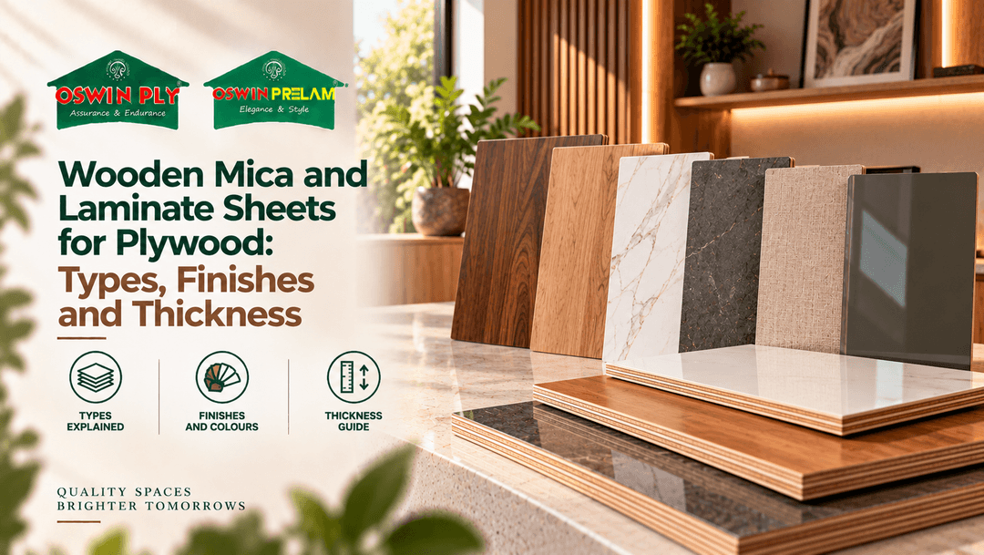 Wooden Mica and Laminate Sheets for Plywood: Types, Finishes and Thickness